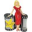 Marilyn Monroe Film Strip Statue